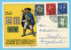 Karte Tag Der Briefmarke Fribourg 1943 Mit Satz 105-108 - Brieven En Documenten