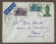 !!! CAMEROUN, LETTRE PAR AVION POUR PARIS AVEC CACHET DE YAOUNDE ET MARQUE DE CONTRÔLE POSTAL, DU 13 DÉCEMBRE 1939 - Poste Aérienne