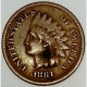 ETATS UNIS - KM 90a - 1 CENT 1881 - TETE D'INDIEN - TTB - 1859-1909: Indian Head