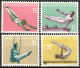 Liechtenstein 1957: Sport IV Turnen Gymnastique Zu 297-300 Mi.353-356 Yv 315-318 ** Postfrisch MNH (Zumstein CHF 55.00) - Gebraucht