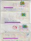 Brazil 1991/1996 4 Shipped Cover With Definitive Stamp And With Postmark In Red Ink (the Ink Of Meter Stamp Machines) - Storia Postale