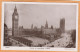 London UK 1910 Postcard - Houses Of Parliament