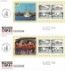 Denmark 1994; Danish Castles; 2 Booklet Panes On FDC Plus MNH(**) And Booklet (empty). - Other & Unclassified
