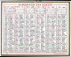 Almanach  Calendrier  P.T.T  -  La Poste -  1961 - - Big : 1961-70