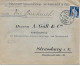 Env. - Perf. RA Sur No 125 - 25c - CaD Zurich 25-12-18 - Cachet Controle Militaure - Perforés