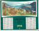 Almanach  Calendrier  P.T.T  -  La Poste -  1958 -  Lac Et Montagne -  Village Dans La Motagne - Grand Format : 1941-60
