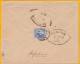 1909 - K E II - Cover From Bombay To Ispahan Via Bushire, Bouchir Persia Iran فارسی - King Edward VII Stamp 2 1/ 2 Annas - 1902-11  Edward VII