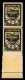 Colonie - Egeo - Occupazione Tedesca Dell'Egeo - 1944 - 50 Cent + 2 Lire (56) - Coppia Verticale Con Soprastampe A Sinis - Autres & Non Classés