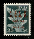 C.L.N. - Arona - 1945 - 25 Cent (14) - Gomma Originale - Cert. AG - Autres & Non Classés