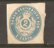 Danemark 1878 - Danish West Indies - Dansk-Vestindiske OER - 2 Cents Light Blue - Postal Stationery Cut - Fragment EP - Danimarca (Antille)