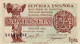 Billet Républica Espanola Ministério De La Hacienda 1 Pta N°A0113494 émision 1937 - 1-2 Peseten