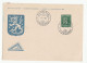 1948 SUURLEIRI Finland EVENT Cover HERALDIC LION Stamps Card - Covers & Documents