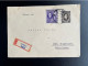 SLOVAKIA SLOVENSKO 1940 REGISTERED LETTER GELNICA TO LIPTOVSKY MIKULAS 14-05-1940 SLOWAKIJE - Cartas & Documentos