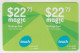 LEBANON - Magic (Half Size X2) , MTC Touch Recharge Card 22.73$, Exp.date 24/09/20, Used - Lebanon