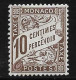 Monaco Taxe N°4*.Centrage Parfait. Cote 637.5€ - Postage Due