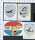 4 X Stickers - Koninklijke Luchtmacht , Kies Defensie Voor Een Startbaan  (2)  - Not Used  - 2 Scans For Originalscan !! - Luchtvaart