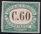 San Marino S. Marino 1897 (sm15), Segnatasse 60c. Sass. P5, Cat. 280,00. Prova Di Macchina Su Carta Grigiastra Senza Fil - Ungebraucht