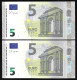 New Issue 2023 Two Pieces Consecutive Numbers Greece  Printer Y008A5 ! "Y" 5 EURO GEM UNC! Lagarde Signature! New Issue! - 5 Euro