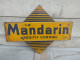 Ancienne Plaque Tôle Publicitaire Double Face Le Mandarin Apéritif Cordial - Liquor & Beer