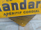 Delcampe - Ancienne Plaque Tôle Publicitaire Double Face Le Mandarin Apéritif Cordial - Liqueur & Bière