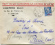 ALGERIE LETTRE AVEC PUBLICITE COMMERCIALE SUR LE DEVANT DEPART TLEMCEN 14-5-47 ORAN POUR LA FRANCE - Covers & Documents