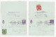 1943 & 1944 CHURCH CRUSADER Labels ST STEPHEN'S Parish LETTTERCARDS Postal Stationery DENMARK Christmas Religion - Enteros Postales