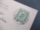 1907 Österreich / Tschechien GA K1 Machov * Machau Und Ank. KOS Kreisobersegmentstempel Lehmwasser Kr. Waldenburg Schles - Briefkaarten