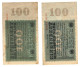 Color 100 Million WW2 Germany Nazi Propaganda FORGERY Overprint On Genuine 1923 Banknote VF - Autres & Non Classés