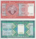 MAURITANIA 1000 + 1000 Ouguiya 1981, 1989 P 3D, 7A UNC  Set Of  2 Banknotes With Last 4 Matching Serials - Mauritanië