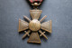 Médaille Croix De Guerre 1914 1917  Avec Deux Citations Montage D'époque - Francia