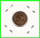 GERMANY REPÚBLICA DE WEIMAR 5 PFENNIG DE PENSIÓN ( 1925 CECA-F ) MONEDA DEL AÑO 1923-1936 (RENTENPFENNIG KM # 32 - 5 Rentenpfennig & 5 Reichspfennig