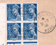 FRANCE DE GUERRE No 4  PAIRE SUR FRAGMENT  TB  SIGNES BRUN  COTE:280 EUROS - War Stamps