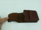 Delcampe - Vintage Brown Leather Case 6.5cm/ 5.5cm #2322 - Sonstige & Ohne Zuordnung