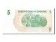 Billet, Zimbabwe, 5 Dollars, 2006, 2006-08-01, NEUF - Zimbabwe