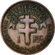 Monnaie, Cameroun, Franc, 1943, Pretoria, TTB, Bronze, KM:5, Lecompte:16 - Kamerun