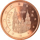 Espagne, 5 Euro Cent, 2009, Madrid, FDC, Copper Plated Steel, KM:1042 - Espagne