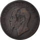 Monnaie, Italie, Vittorio Emanuele II, 10 Centesimi, 1866, Naples, TB+, Cuivre - 1861-1878 : Victor Emmanuel II