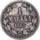 Monnaie, Finlande, Alexander II, Markka, 1865, Helsinki, TB, Argent, KM:3.1 - Finlandia