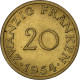 Monnaie, Saare, 20 Franken, 1954, Paris, SUP, Bronze-Aluminium, KM:2 - 20 Frank