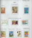 Italia 2001 - Coleccion De Sellos Usados En Hojas De Album 56 Sellos + 3 Hb Mnh - Collections