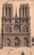 FRANCE - Paris - Vue Générale De L'église Notre Dame - Vue De Face Et De L'extérieur - Carte Postale Ancienne - Notre Dame Von Paris