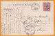 1915 - WW1 - 10 C Mouchon Chine Surchargé Sur CP De Tientsin, Bureau Français Vers Lamothe Landerron, Gironde, France - Covers & Documents