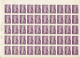 TIMBRE STAMP ZEGEL BELGIQUE  EXEPTIONNELLE 9 PLANCHES DE 50 X LA SERIE 661-669 23 AVEC GOMME  XX - ...-1930