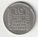 10 Francs Turin Argent 1929 - Silver - - 10 Francs