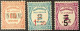 N°63 à 65 * Cote 190€ Recouvrements - 1859-1959 Mint/hinged
