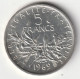 5 Francs Argent 1969 - Silver - - 5 Francs