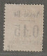 NOSSI-BE - TAXE - N°16 Nsg (1891) 15c Sur 20c Brique - Unused Stamps