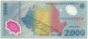 ROMANIA - 2.000 Lei - 1999 - Pick 111.a - Unc. - Série 003D - Total Solar ECLIPSE Commemorative POLYMER - 2000 - Romania