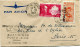 MARTINIQUE LETTRE PAR AVION AVEC CACHET " 1ère LIAISON AERIENNE DIRECTE MARTINIQUE PORTO-RICO 11 OCTOBRE 1948 " DEPART.. - Brieven En Documenten