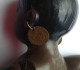 Delcampe - Rare ! Mini Poupon Noir Avec Boucles D'oreille, Marque DRP GERMANY, Taille 14 1/2. Voir Photos - Puppen